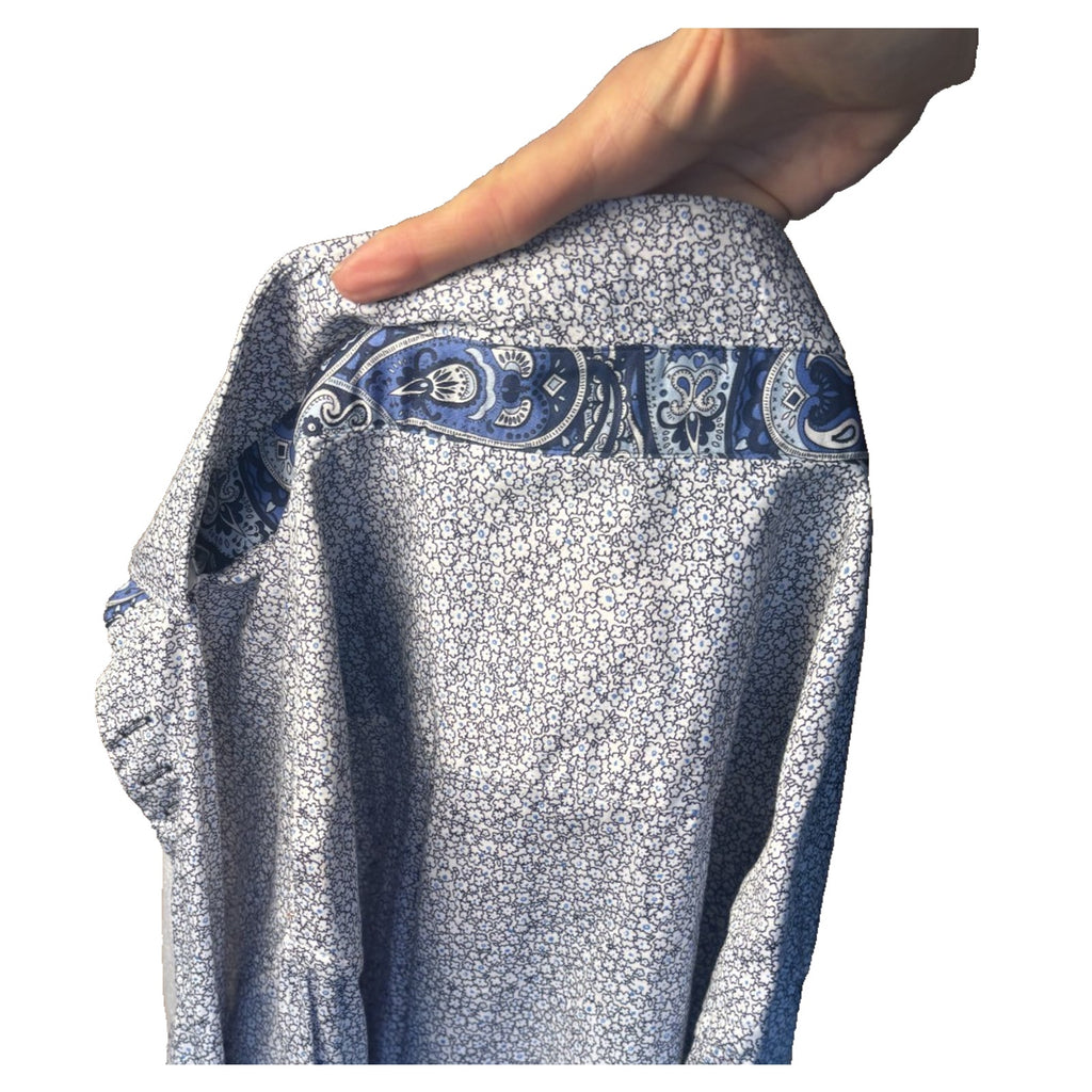 Au Noir Men’s Floral Print Long Sleeve Button Down (Turkey)