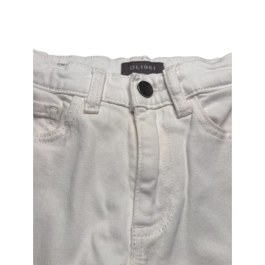 DL1961 KIDS White Jeans Straight Leg Mid Rise Premium Denim KDS05