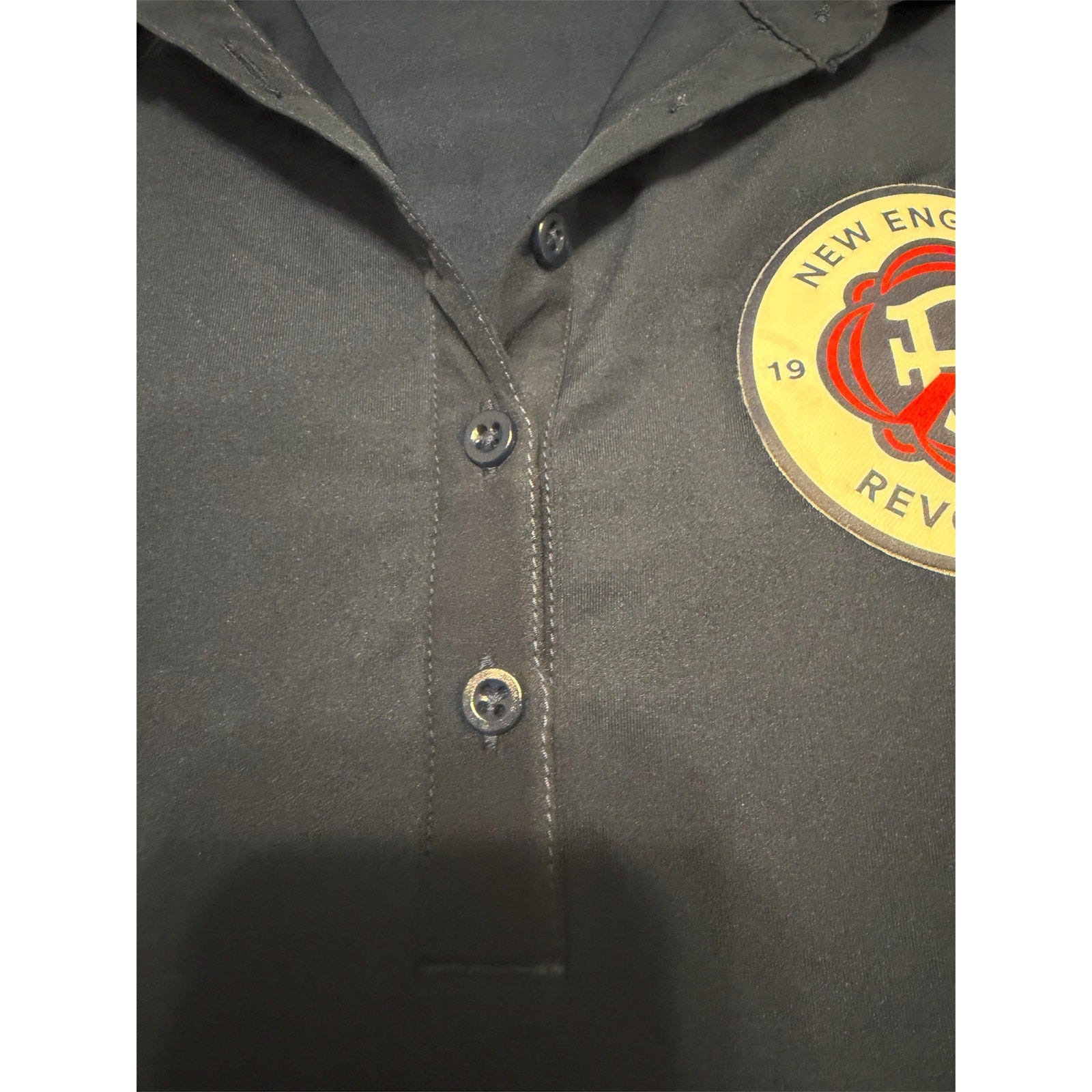 Adidas New England Revolution MLS Polo Shirt Gray cool LG