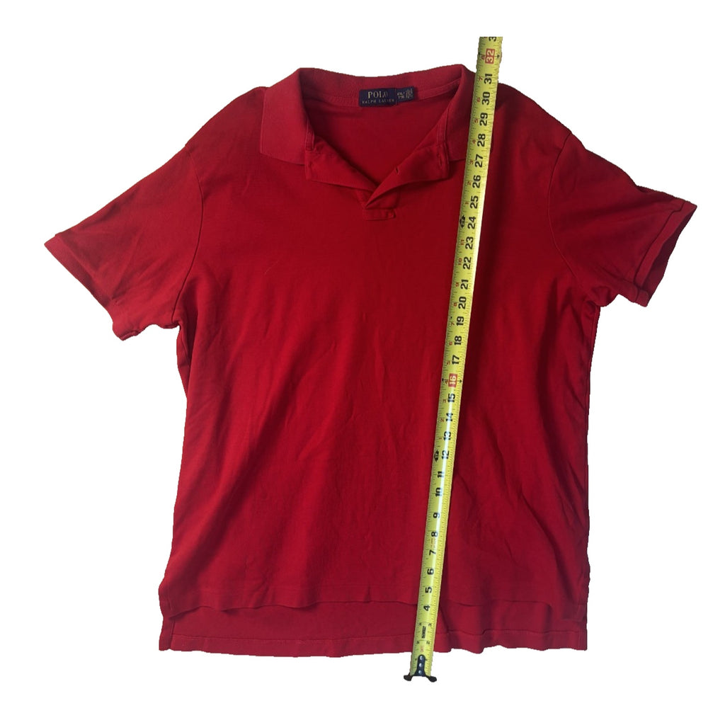 Polo Ralph Lauren Red Polo Shirt Men’s Short Sleeve Blue Pony Logo MN03