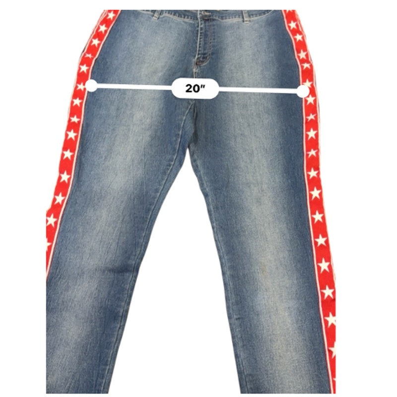 Levis 505 Sheryl Crow Jeans Lot 2 Y2K Star Stripe Denim #14