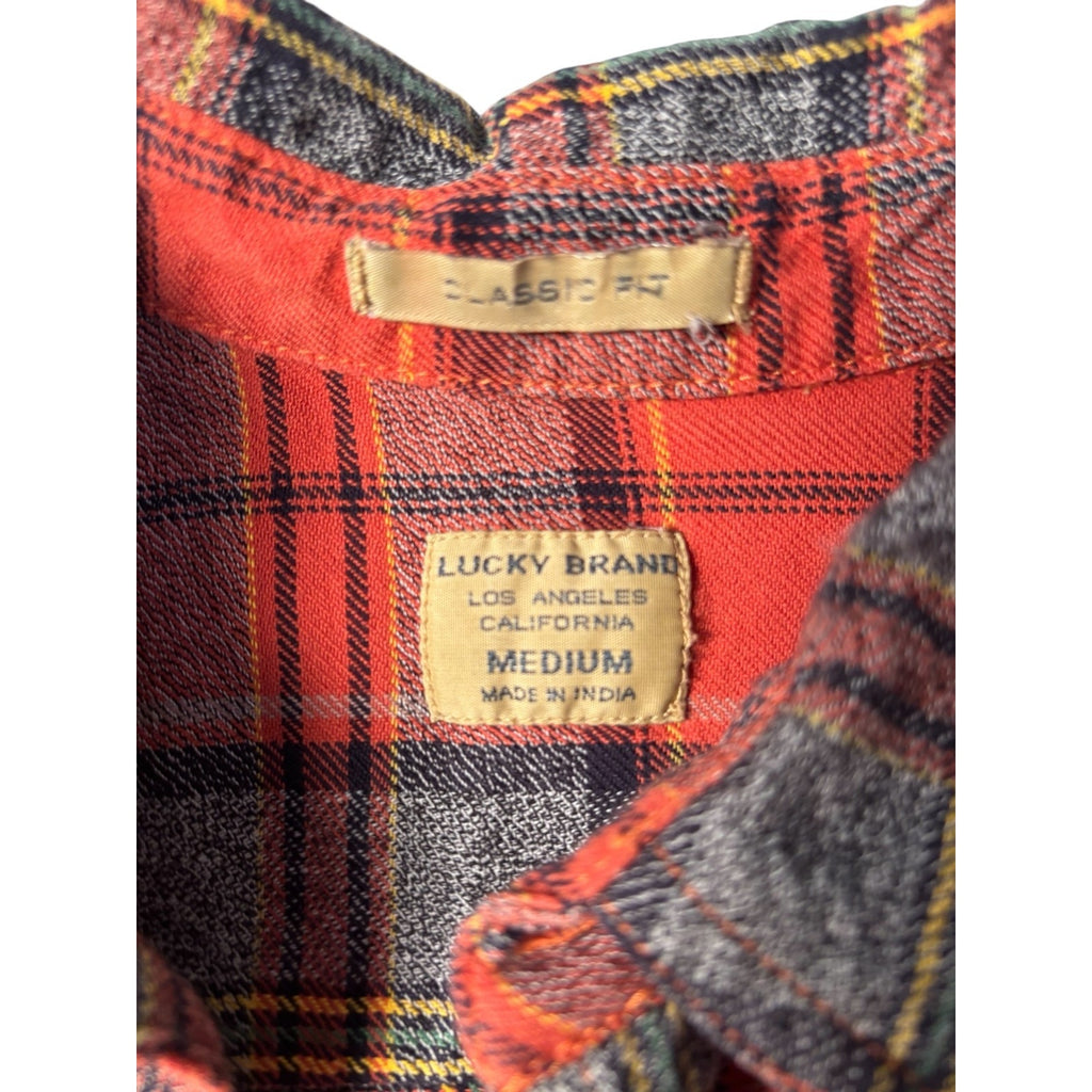 Lucky Brand Plaid Flannel Classic Button Up