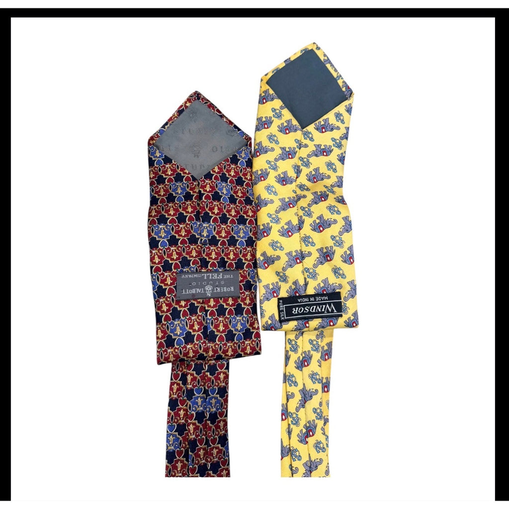 Robert Talbott Windsor Silk Ties Lot of 2 Mens Novelty