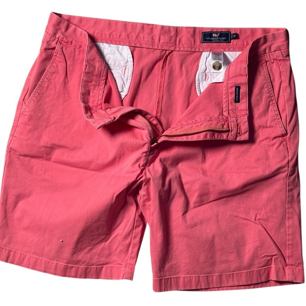 Vineyard Vines Breaker Shorts Size 40 Pink Chino Golf Preppy Frat Boy SHT02