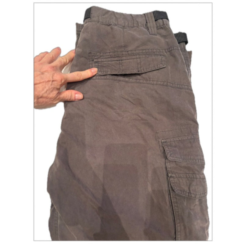 BC Clothing Convertible Cargo Pants Mens XLx34 Zip Off Hiking Utility Pants