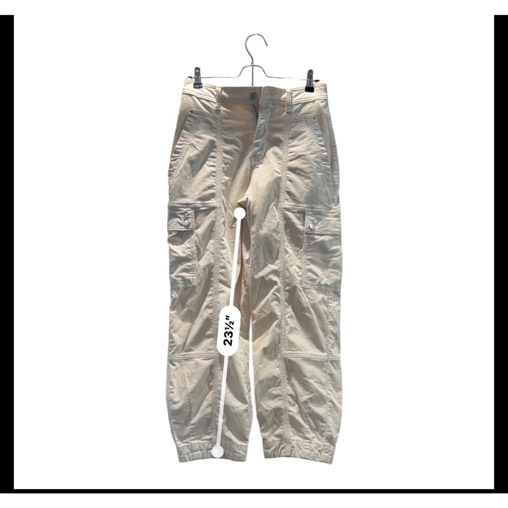 Anthropologie Women's Beige Cargo Utility Pants