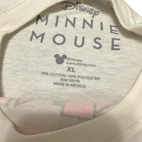 Disney Minnie Mouse T-Shirt XL White Since 1928 Short Sleeve