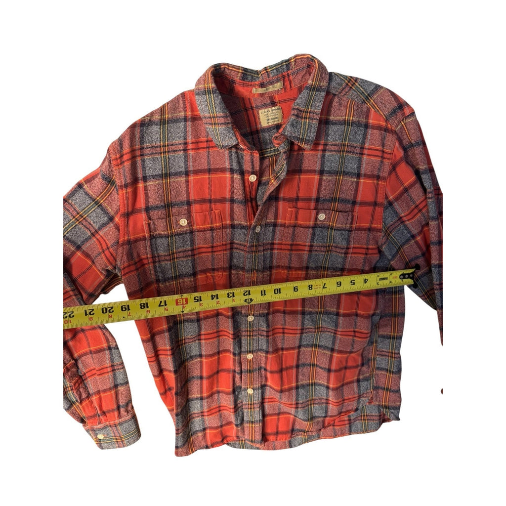 Lucky Brand Plaid Flannel Classic Button Up