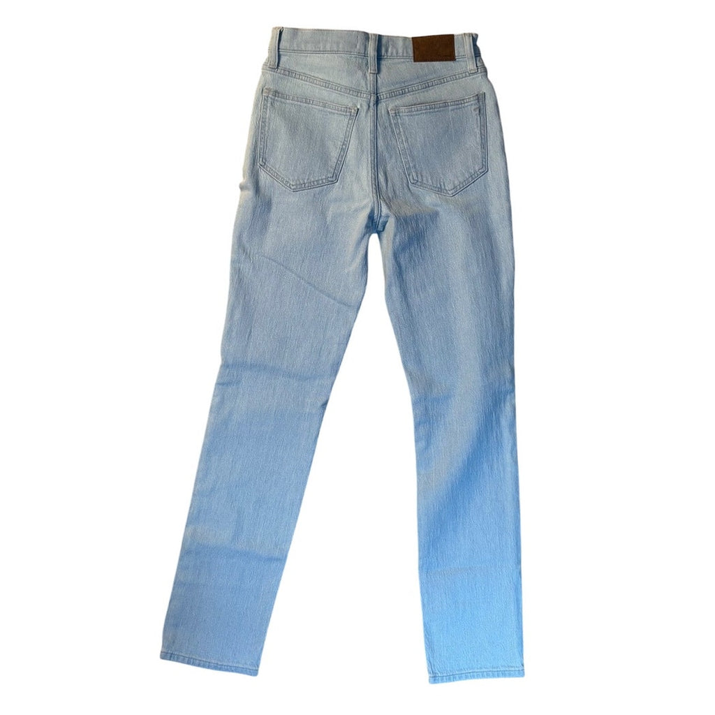 Madewell Light Wash Jeans High Rise Straight Classic Denim