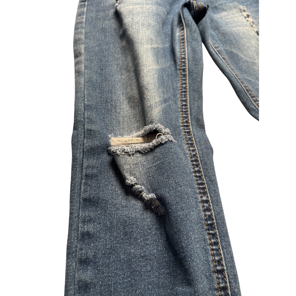 Joe’s Jeans KIDS Paperbag Waist Denim Shorts – Blue Gray – Tie Belt KDS03
