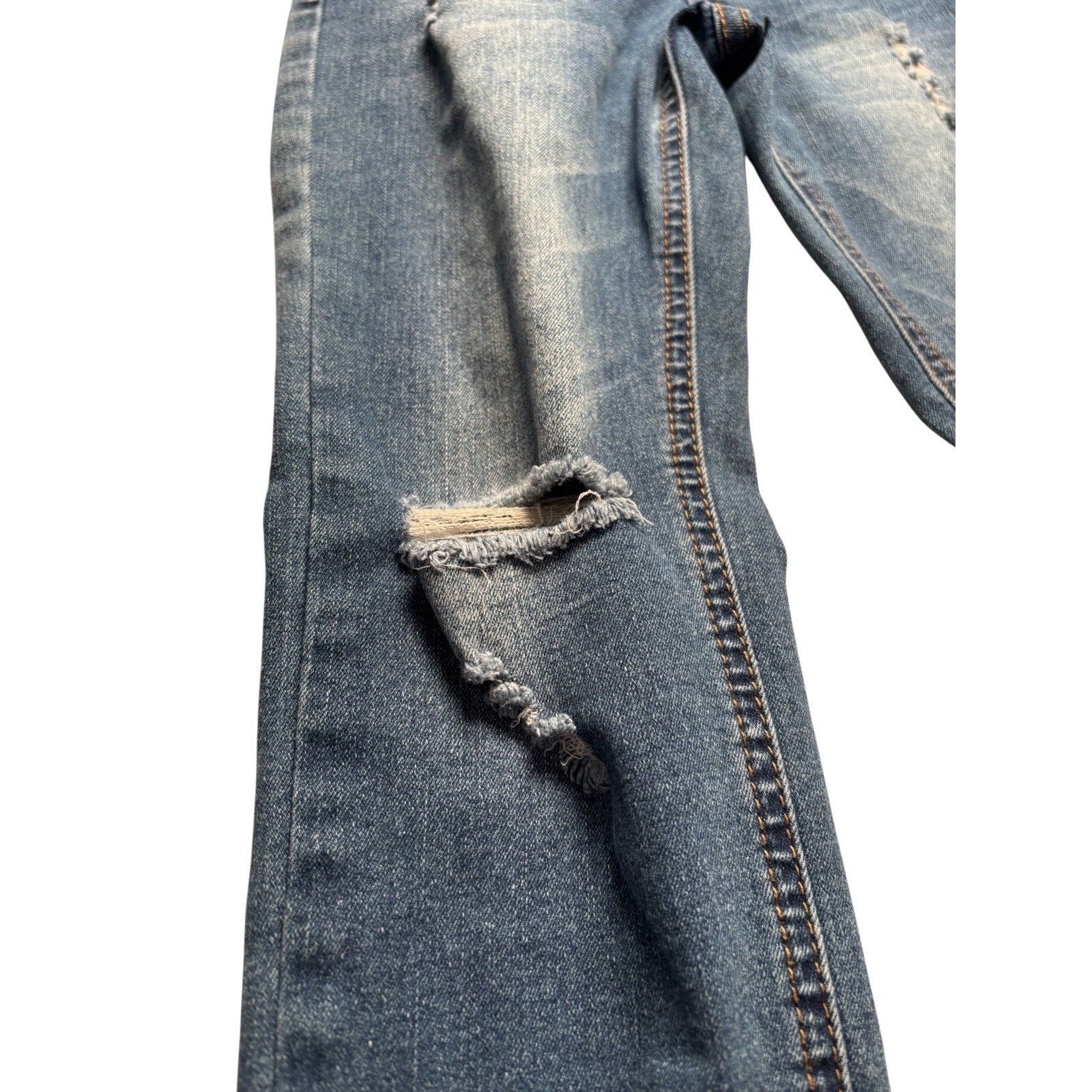 Joe’s Jeans KIDS Paperbag Waist Denim Shorts – Blue Gray – Tie Belt KDS03