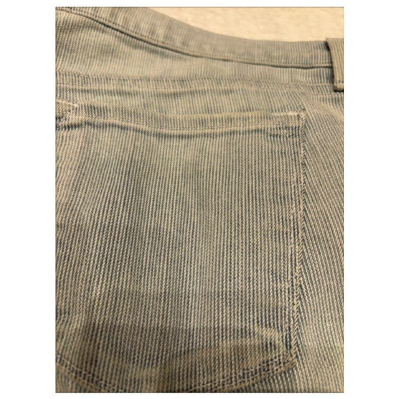 J Brand Womens Skinny Jeans Gray Stripe Ankle Zip Denim Size 31