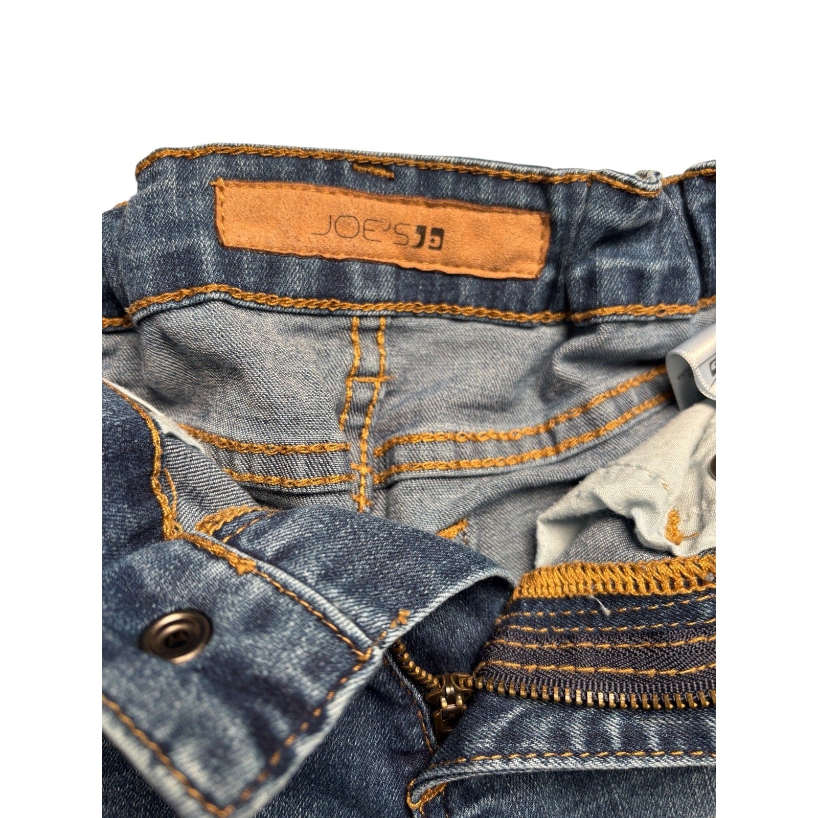 Joe’s Jeans KIDS Paperbag Waist Denim Shorts – Blue Gray – Tie Belt KDS03