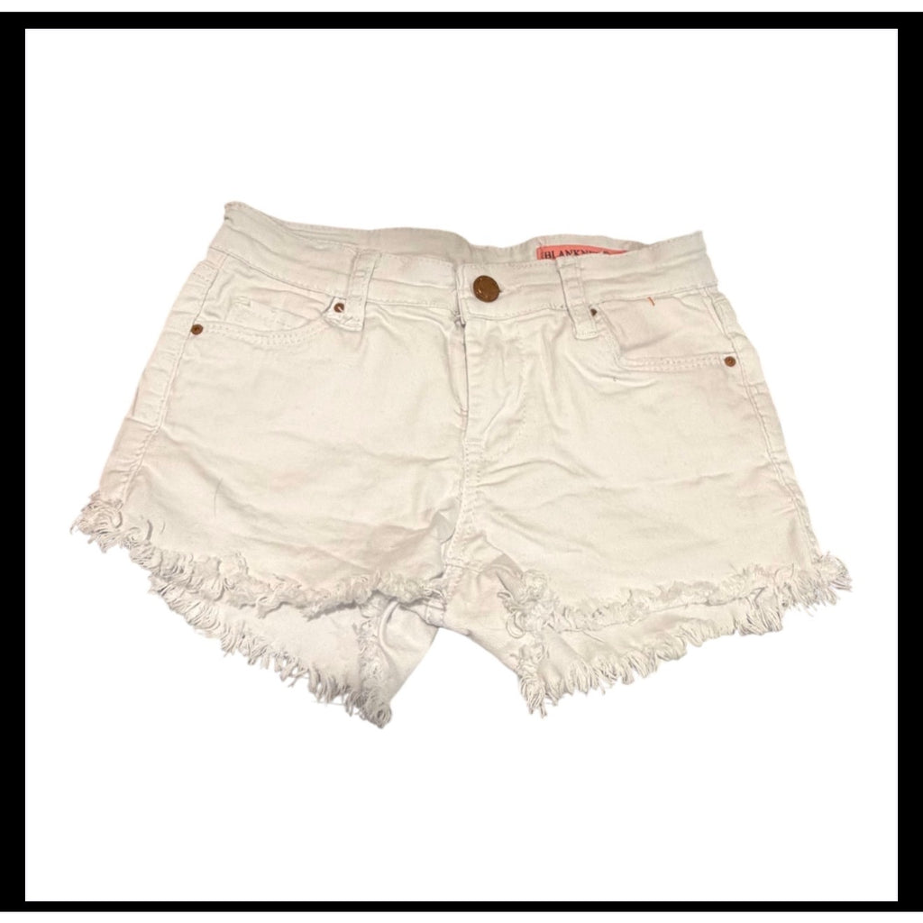 BlankNYC The Mini Aster Shorts Size 10 White Denim Lace Boho