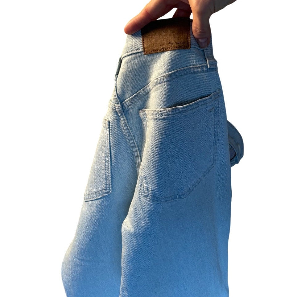 Madewell Light Wash Jeans High Rise Straight Classic Denim