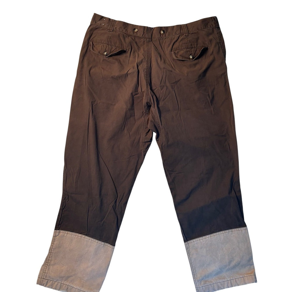 Orvis Cropped Pants Brown Tan Colorblock Casual Travel Outdoor Women’s
