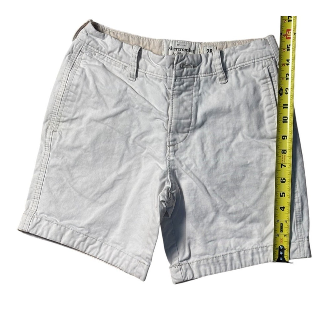 Abercrombie & Fitch Women’s Khaki Shorts Size 28 Casual Chino Summer SHT06