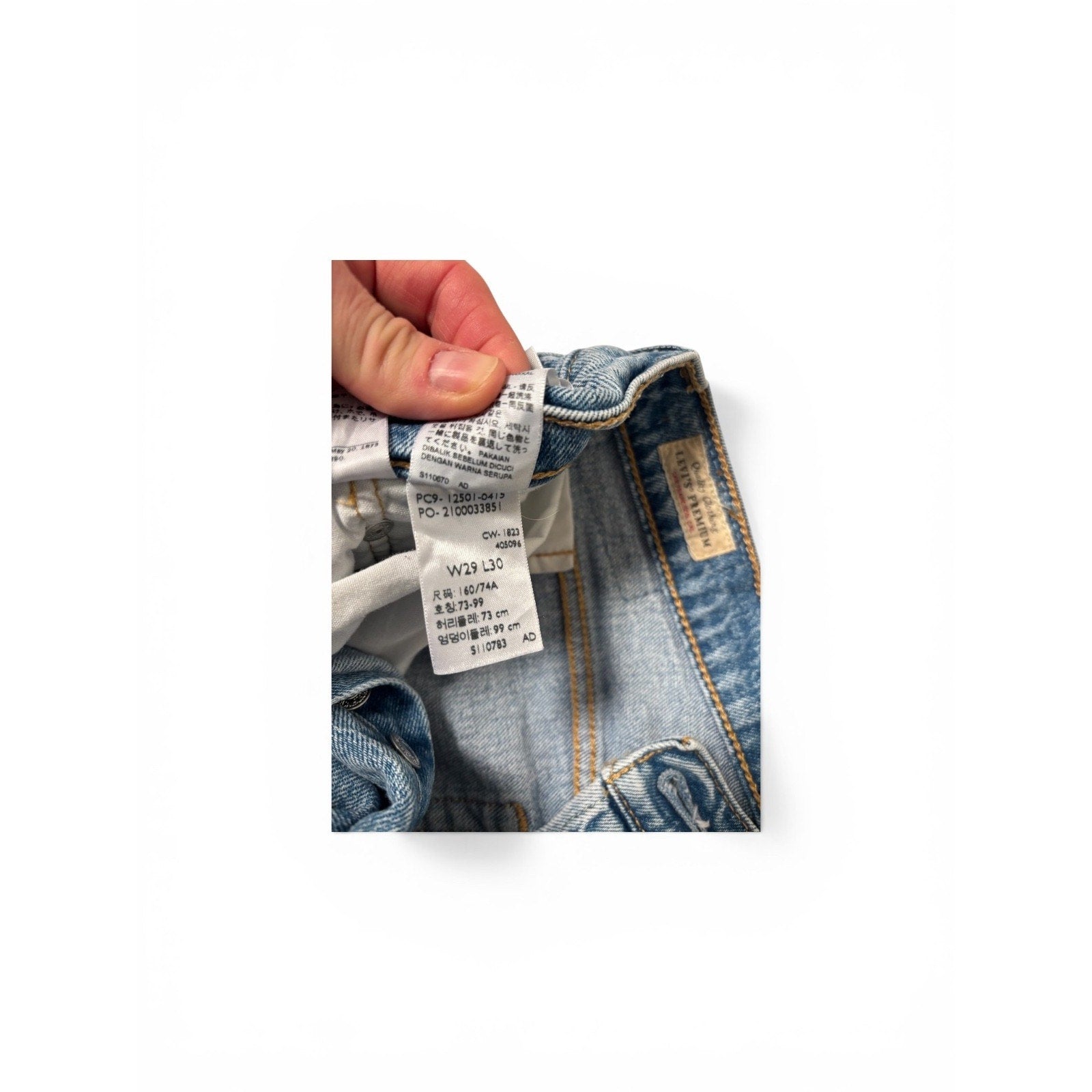 Levi's 501 Button Fly Jeans for woman, Light Blue - 5010134