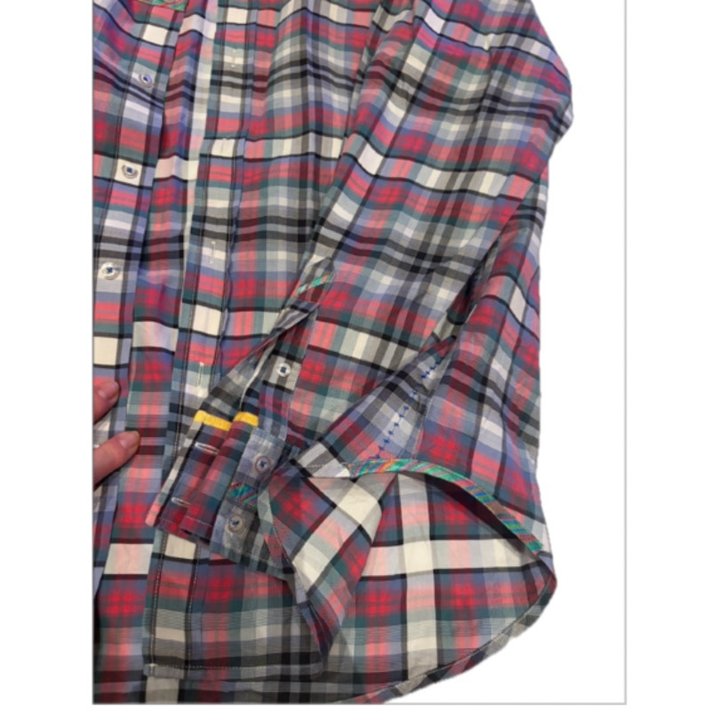 Robert Graham Freshly Laundered Shirt XL Tall Plaid Button Up Multicolor Cotton