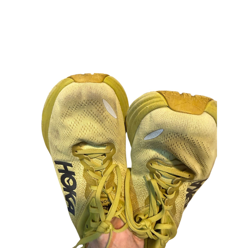 HOKA Bondi 8 Men’s 13 Yellow Olive Running Walking Shoes