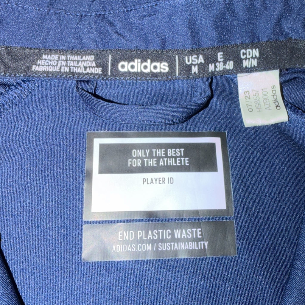 Adidas New England Revolution MLS Polo Shirt Gray cool LG