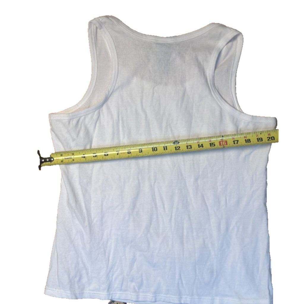 Harley Davidson White Graphic Tank Top Women’s Sleeveless Motorcycle Shirt TS08