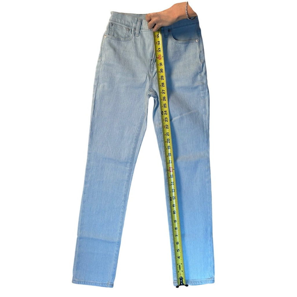 Madewell Light Wash Jeans Women’s High Rise Straight Leg