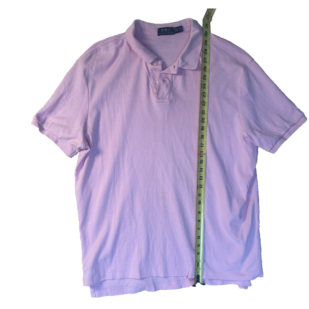 Polo Ralph Lauren Pink Polo Shirt Men’s XL Tall Short Sleeve Pony Logo MN04