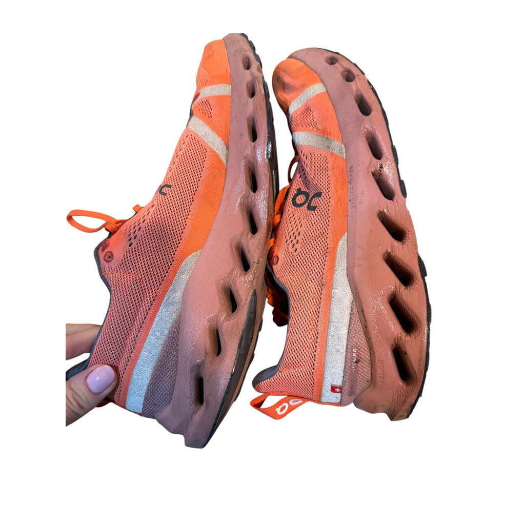 On Cloudsurfer Trail Men’s 13 Orange Running Trail Shoes
